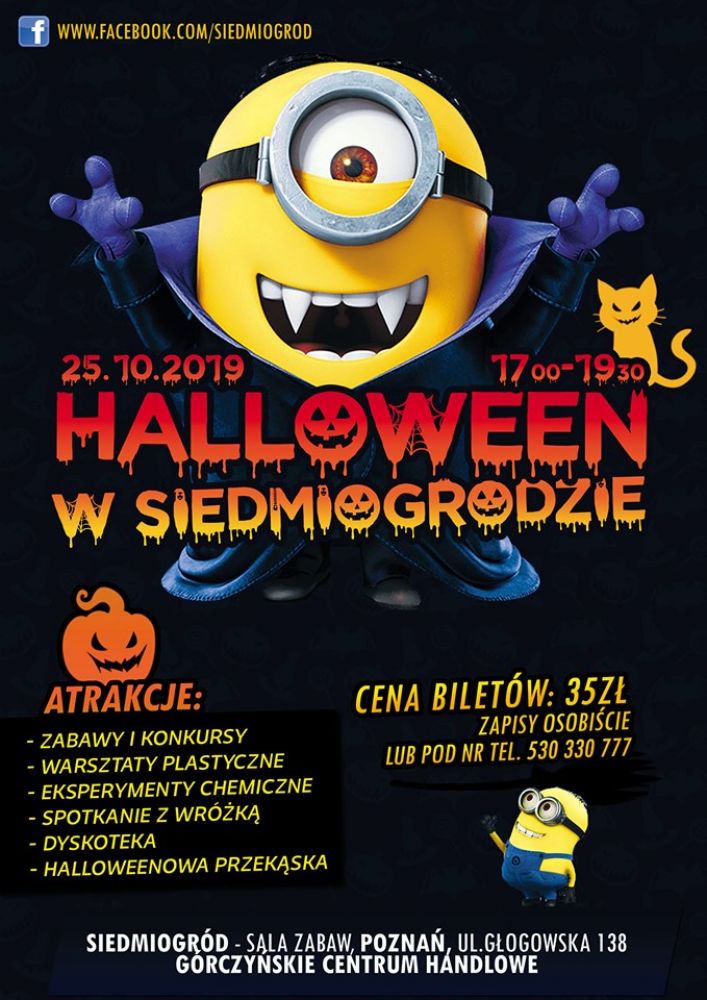 Halloween w Poznaniu zabawy dla dzieci